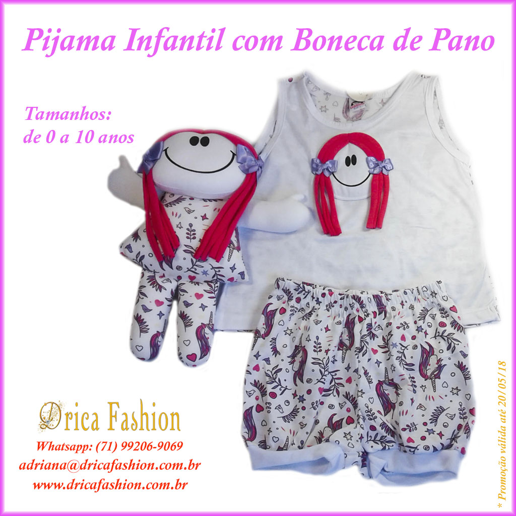 Boneca De Pano 23144 Yoyo Menina Igual A Roupa Infantil